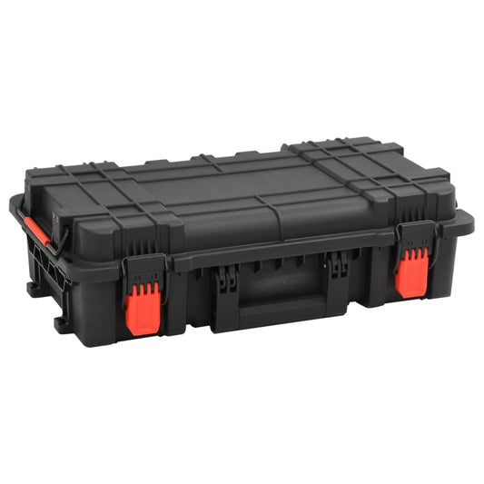 Flightcase draagbaar 56,5x34x16 cm PP zwart is nu te koop bij PeponiXL, paradijselijk wonen!