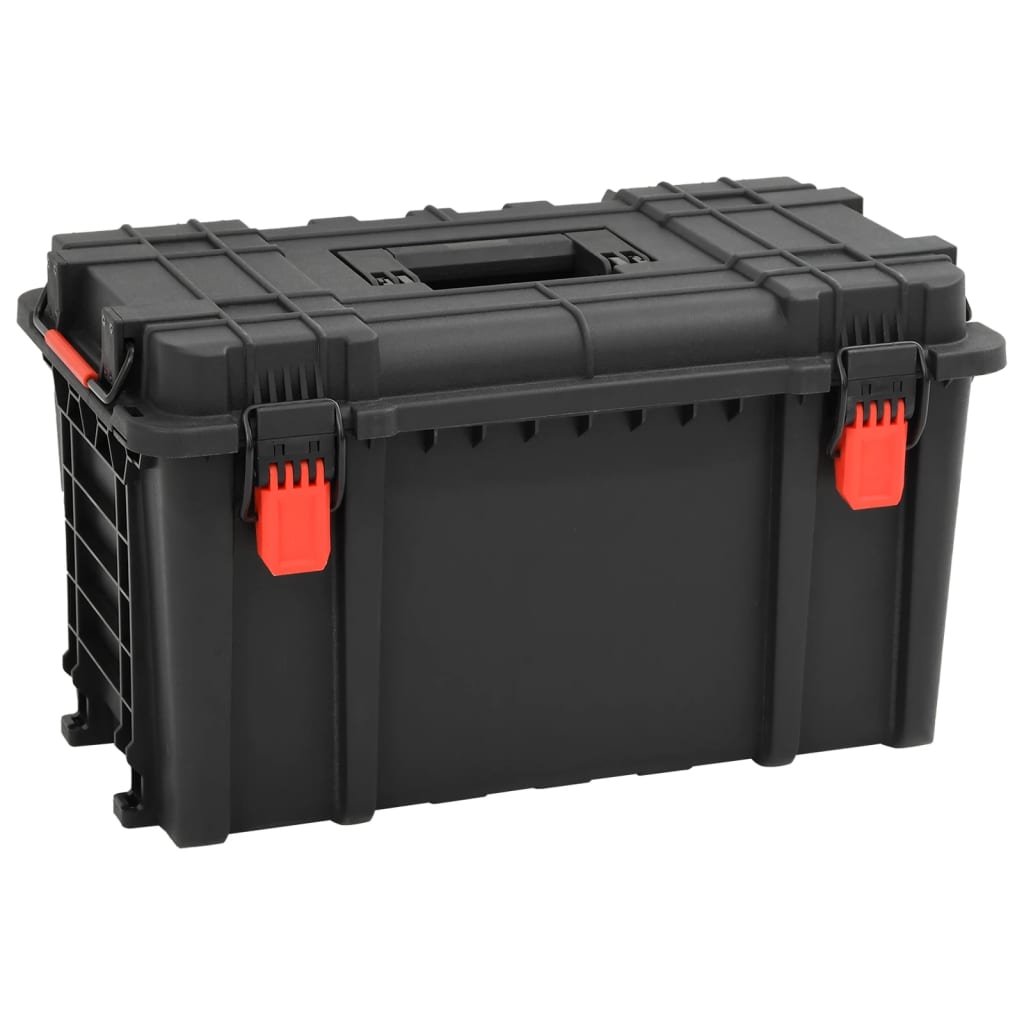 Flightcase draagbaar 57x35x32,5 cm PP zwart is nu te koop bij PeponiXL, paradijselijk wonen!