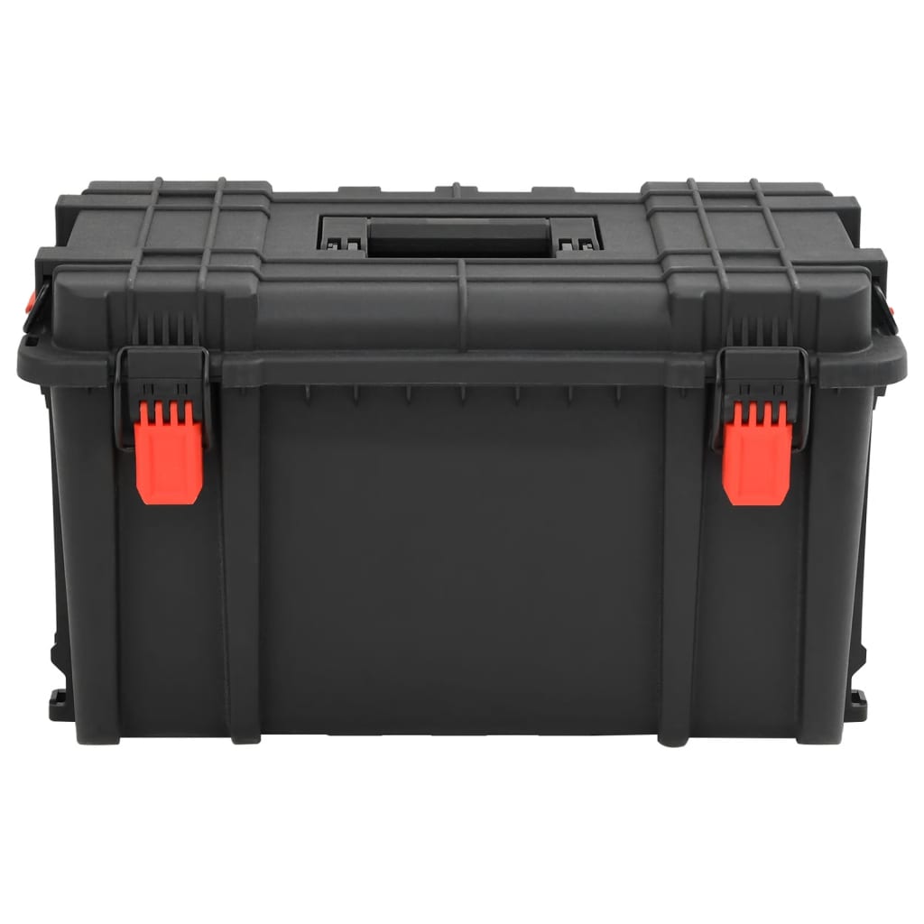 Flightcase draagbaar 57x35x32,5 cm PP zwart is nu te koop bij PeponiXL, paradijselijk wonen!
