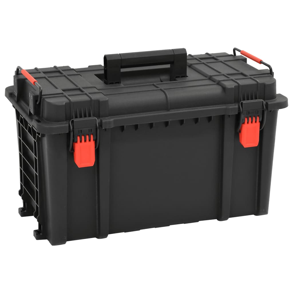 Flightcase draagbaar 57x35x32,5 cm PP zwart is nu te koop bij PeponiXL, paradijselijk wonen!