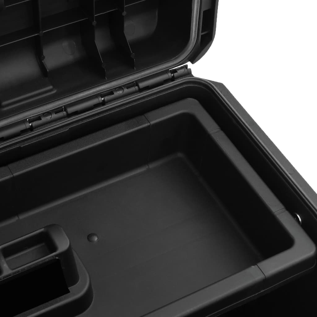 Flightcase draagbaar 57x35x32,5 cm PP zwart is nu te koop bij PeponiXL, paradijselijk wonen!