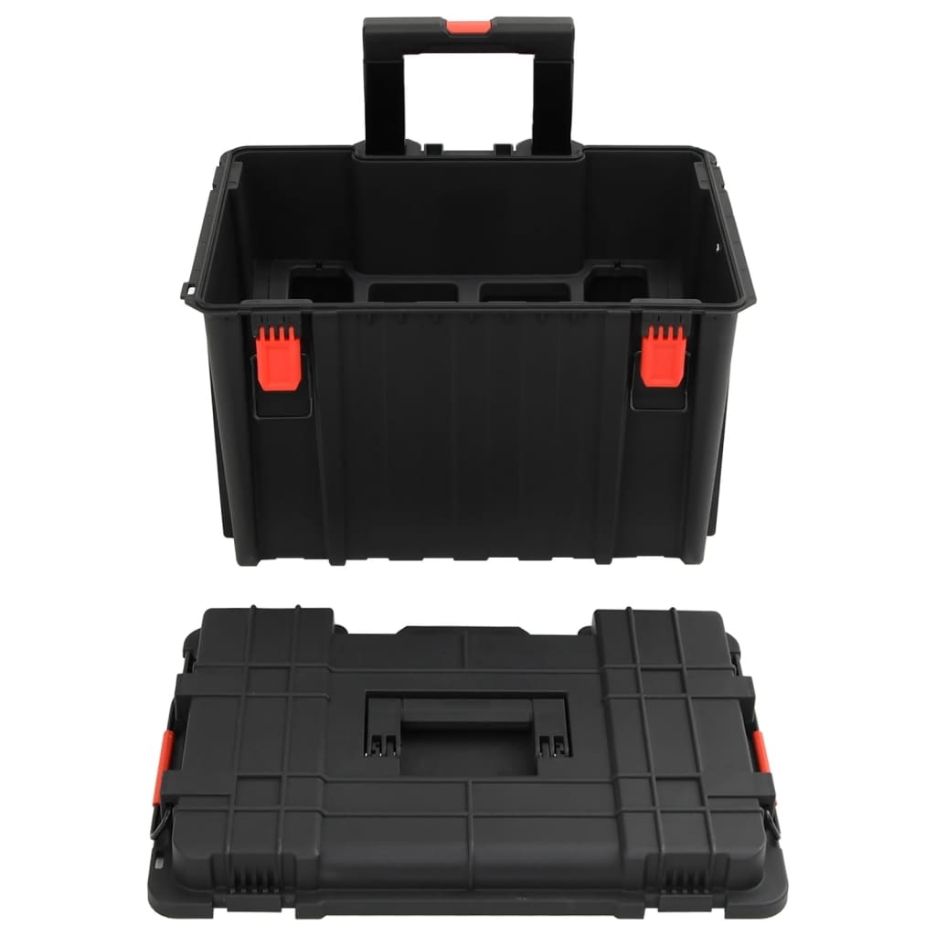 Flightcase draagbaar 56,5x45,5x48 cm PP zwart is nu te koop bij PeponiXL, paradijselijk wonen!