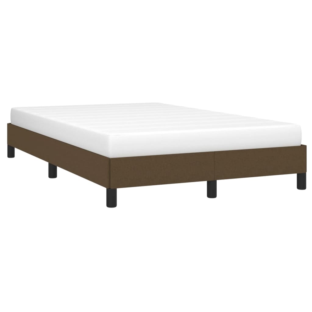 Bedframe zonder matras 120x190 cm stof donkerbruin is nu te koop bij PeponiXL, paradijselijk wonen!