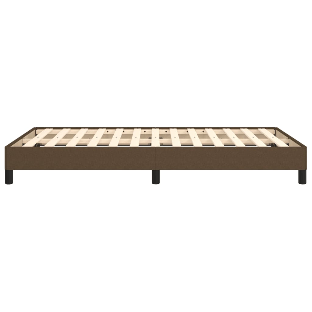 Bedframe zonder matras 120x190 cm stof donkerbruin is nu te koop bij PeponiXL, paradijselijk wonen!