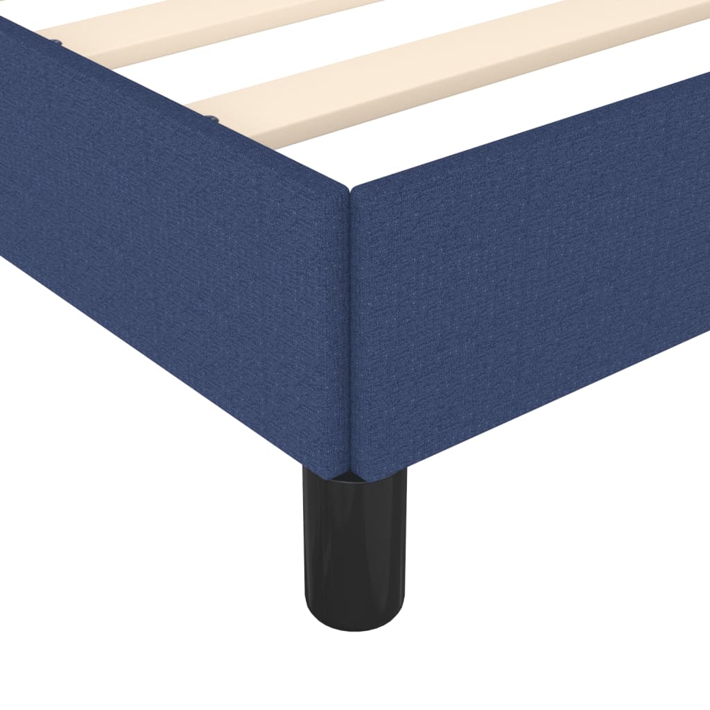 Bedframe zonder matras 120x190 cm stof blauw is nu te koop bij PeponiXL, paradijselijk wonen!