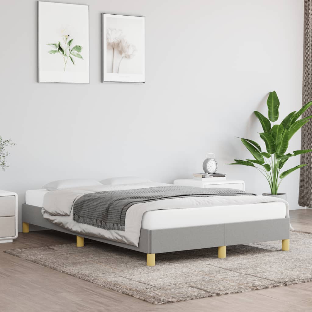 Bedframe zonder matras 120x190 cm stof lichtgrijs is nu te koop bij PeponiXL, paradijselijk wonen!