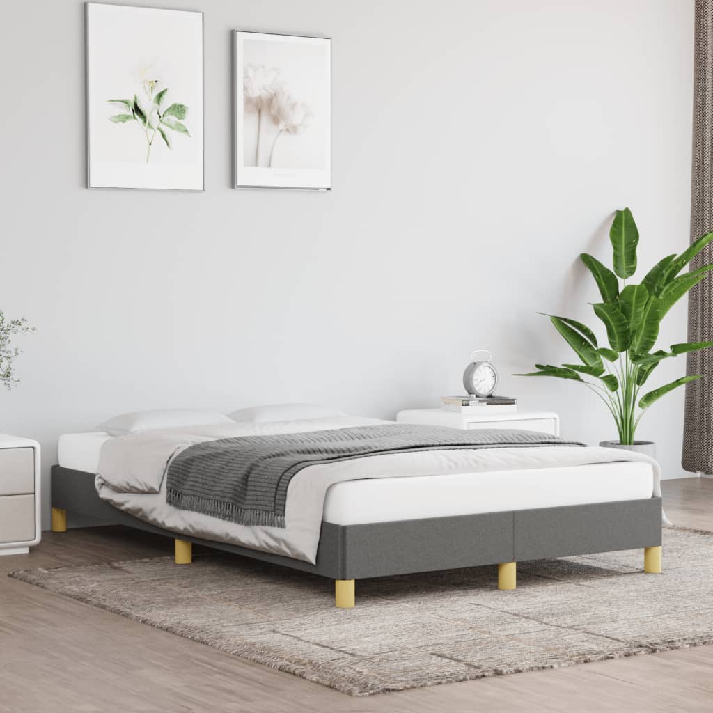 Bedframe zonder matras 120x190 cm stof donkergrijs is nu te koop bij PeponiXL, paradijselijk wonen!