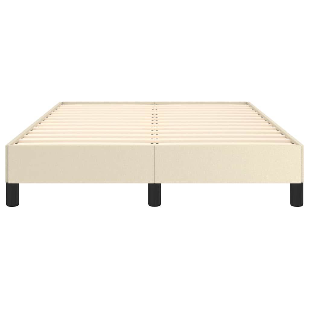 Bedframe zonder matras 120x190 cm kunstleer crème is nu te koop bij PeponiXL, paradijselijk wonen!