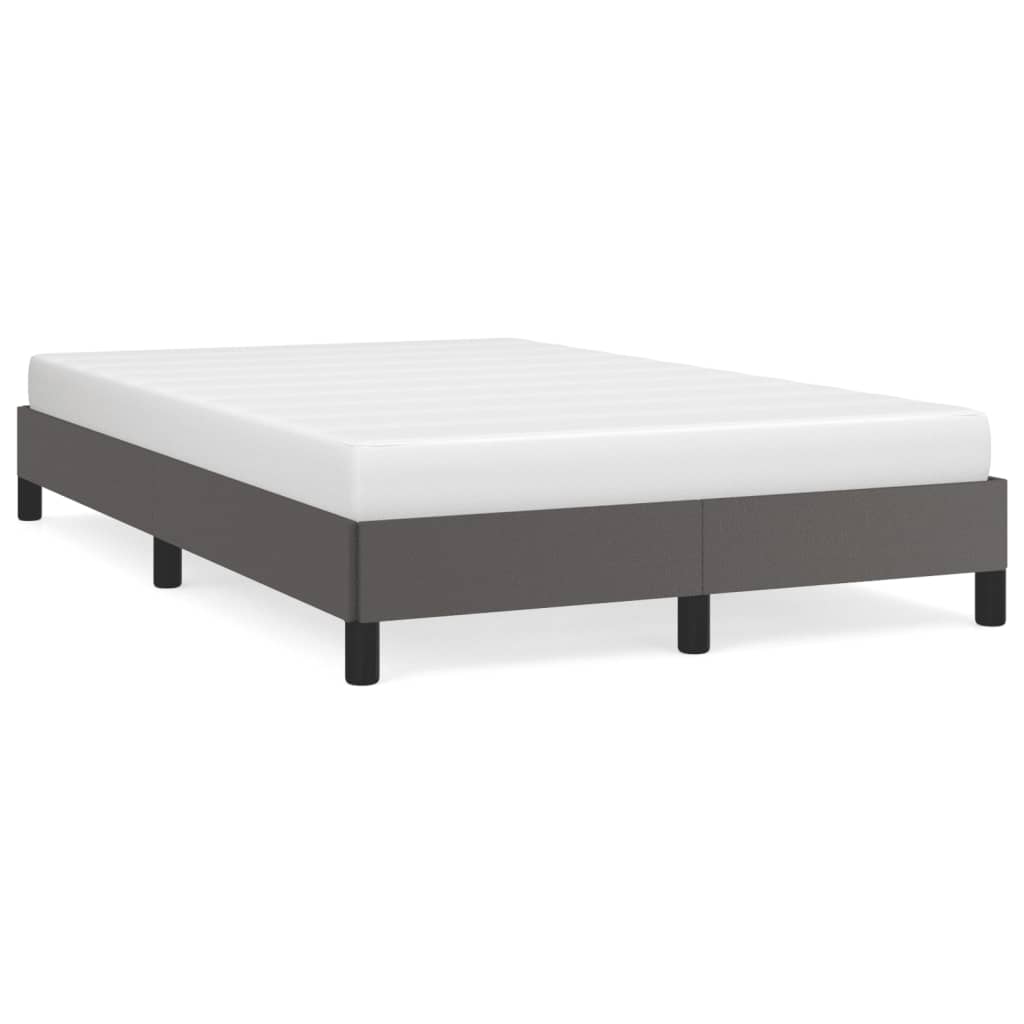 Bedframe zonder matras 120x190 cm kunstleer grijs is nu te koop bij PeponiXL, paradijselijk wonen!