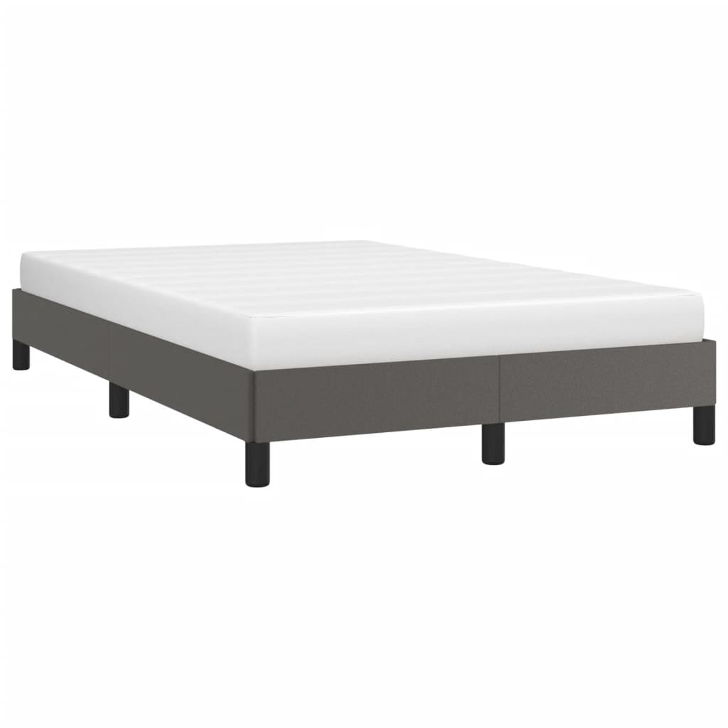 Bedframe zonder matras 120x190 cm kunstleer grijs is nu te koop bij PeponiXL, paradijselijk wonen!