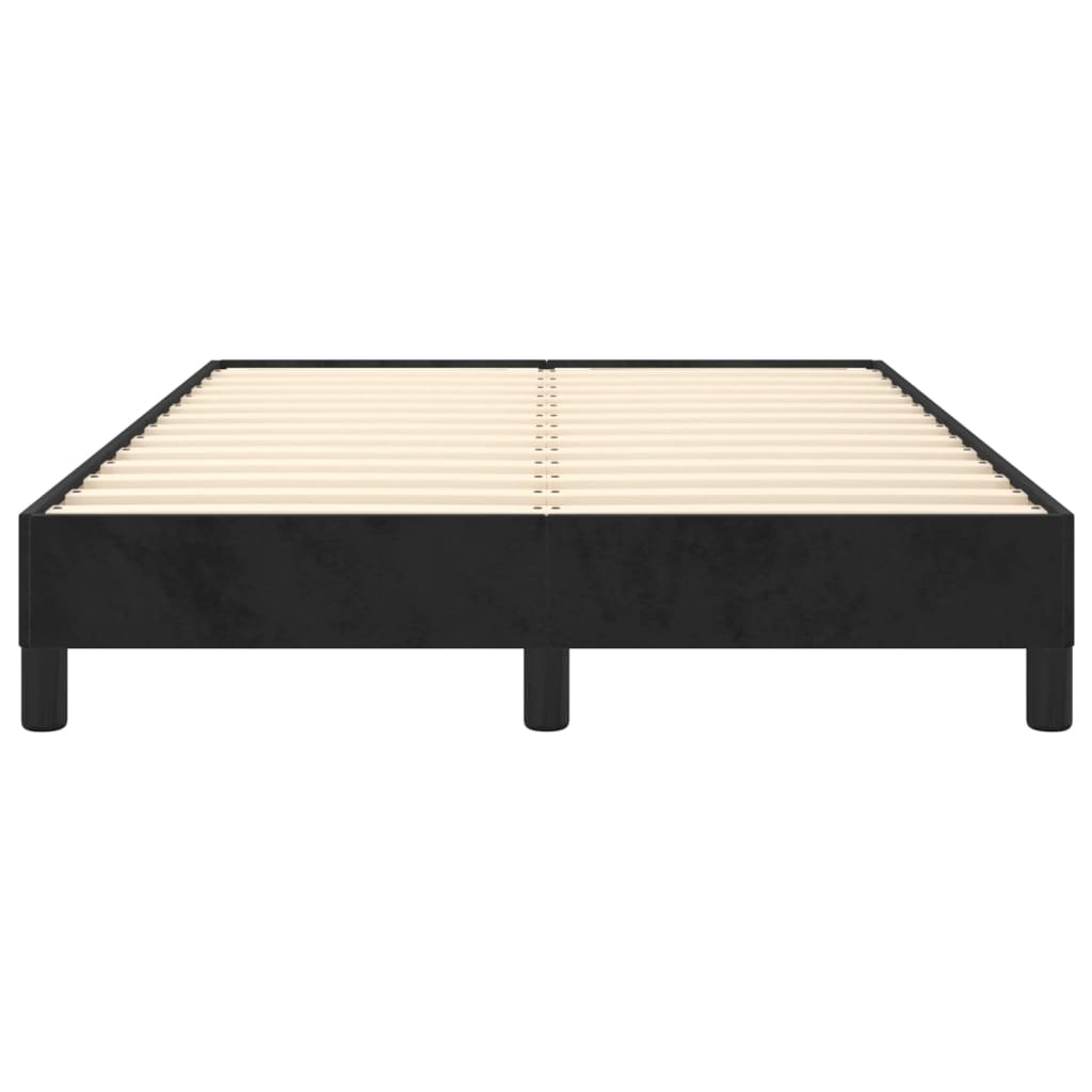 Bedframe zonder matras 120x190 cm fluweel zwart is nu te koop bij PeponiXL, paradijselijk wonen!