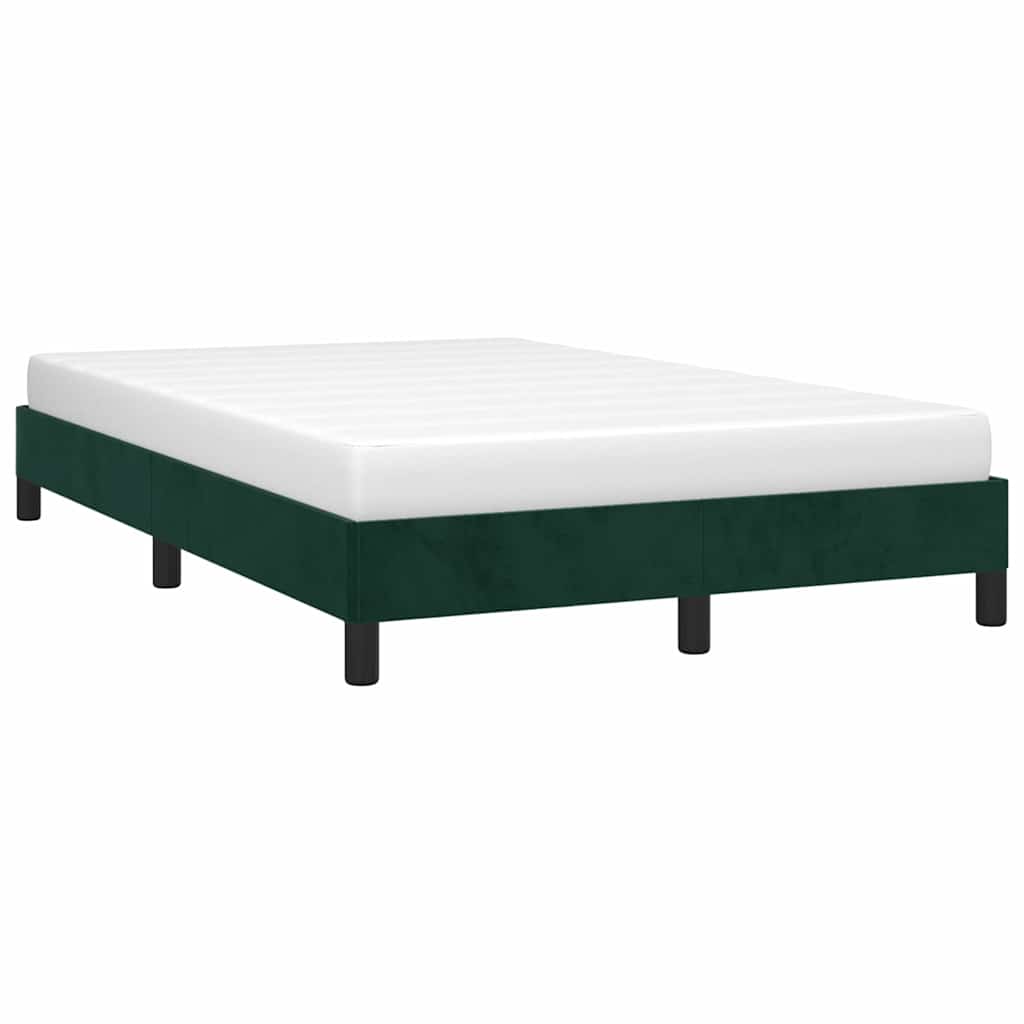 Bedframe zonder matras 120x190 cm fluweel donkergroen is nu te koop bij PeponiXL, paradijselijk wonen!