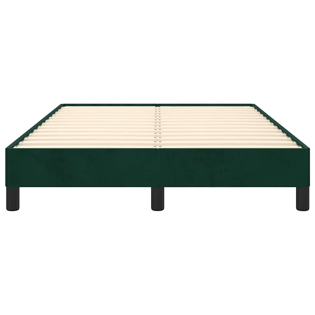 Bedframe zonder matras 120x190 cm fluweel donkergroen is nu te koop bij PeponiXL, paradijselijk wonen!