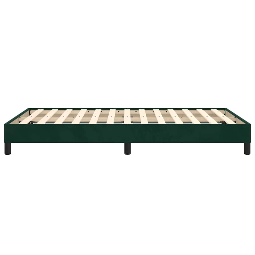 Bedframe zonder matras 120x190 cm fluweel donkergroen is nu te koop bij PeponiXL, paradijselijk wonen!
