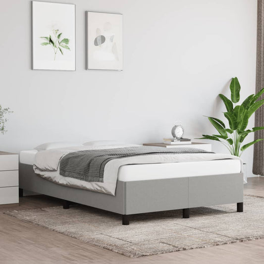Bedframe zonder matras 120x190 cm stof lichtgrijs is nu te koop bij PeponiXL, paradijselijk wonen!