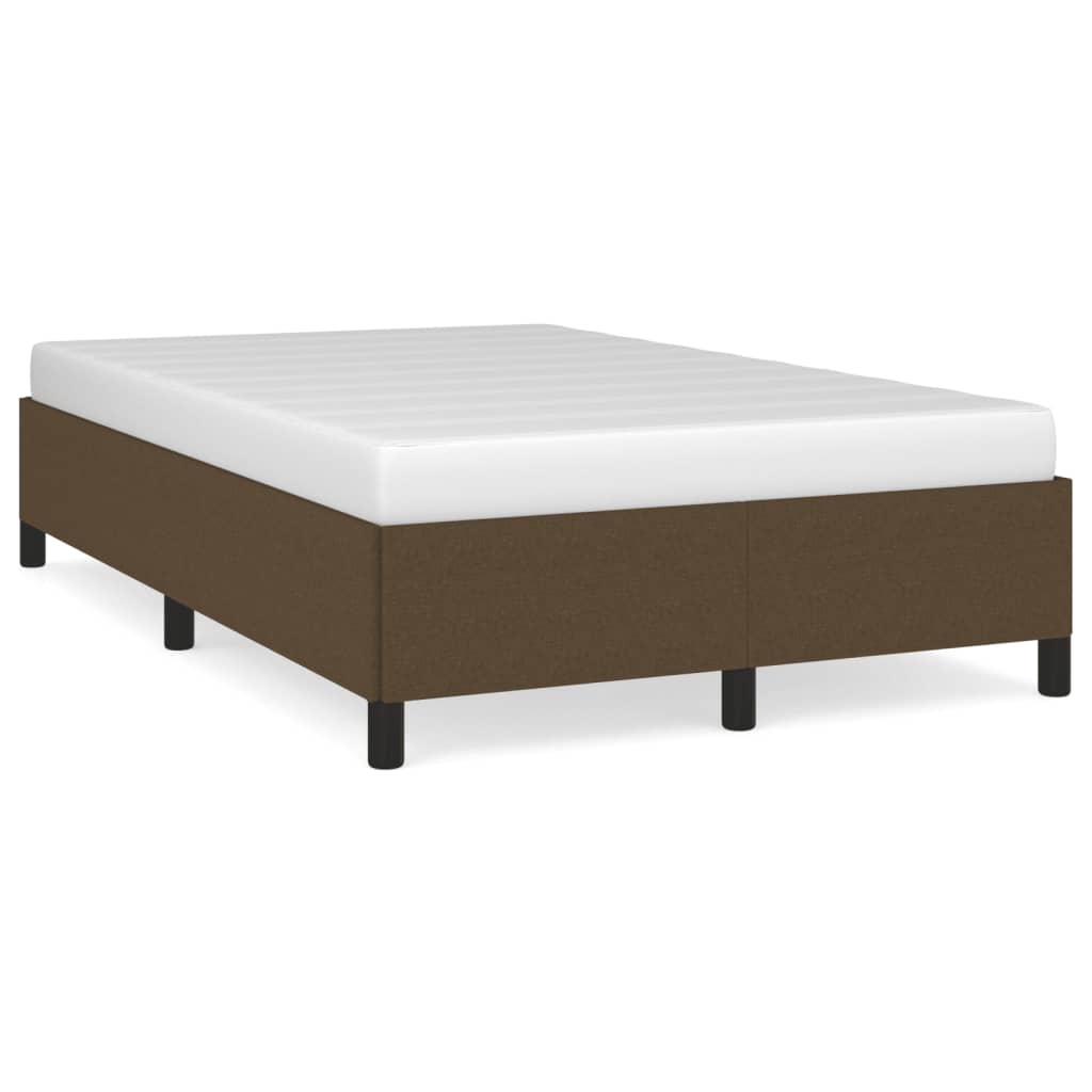 Bedframe zonder matras 120x190 cm stof donkerbruin is nu te koop bij PeponiXL, paradijselijk wonen!