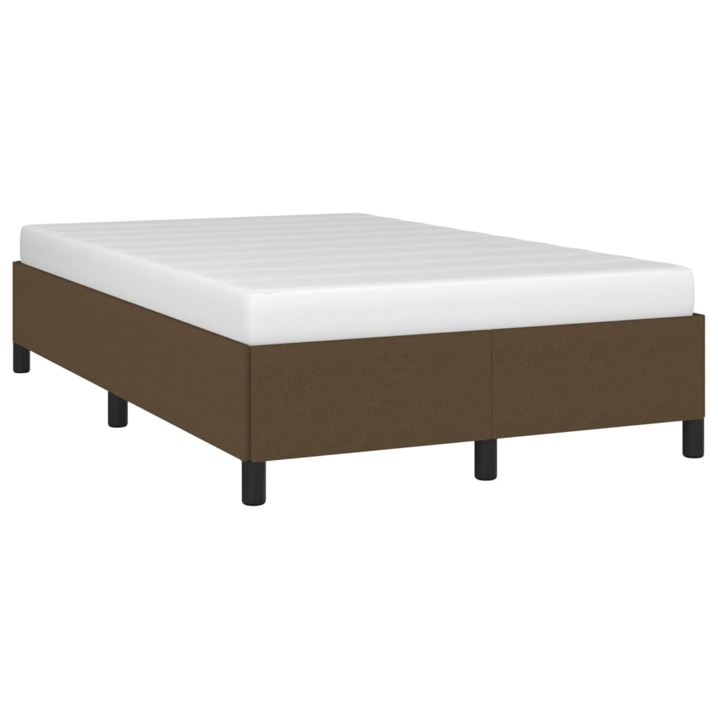 Bedframe zonder matras 120x190 cm stof donkerbruin is nu te koop bij PeponiXL, paradijselijk wonen!