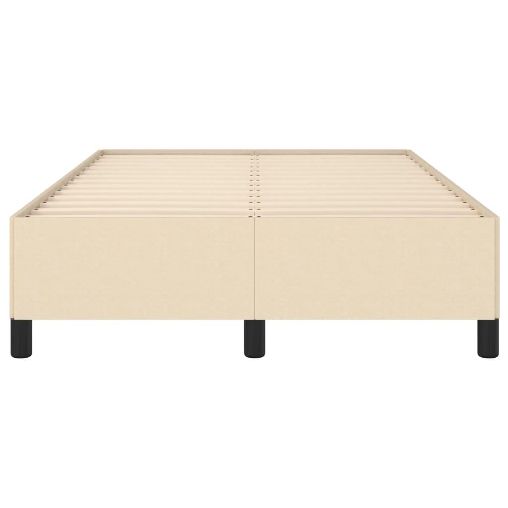 Bedframe zonder matras 120x190 cm stof crèmekleurig is nu te koop bij PeponiXL, paradijselijk wonen!