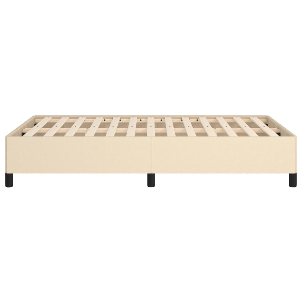 Bedframe zonder matras 120x190 cm stof crèmekleurig is nu te koop bij PeponiXL, paradijselijk wonen!