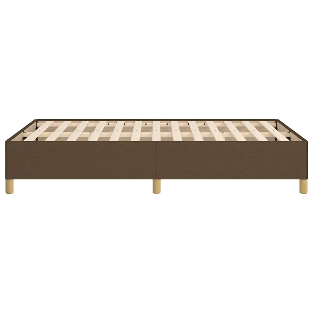 Bedframe zonder matras 120x190 cm stof donkerbruin is nu te koop bij PeponiXL, paradijselijk wonen!