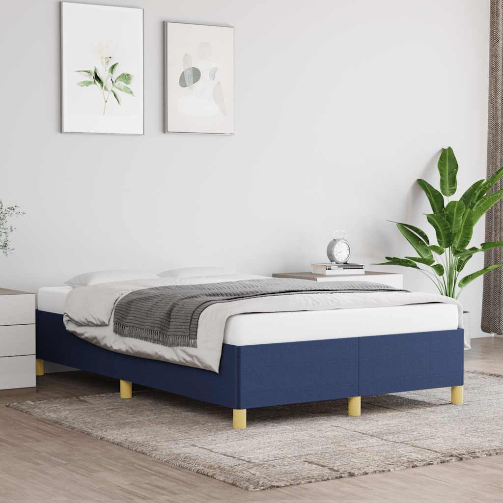 Bedframe zonder matras 120x190 cm stof blauw is nu te koop bij PeponiXL, paradijselijk wonen!