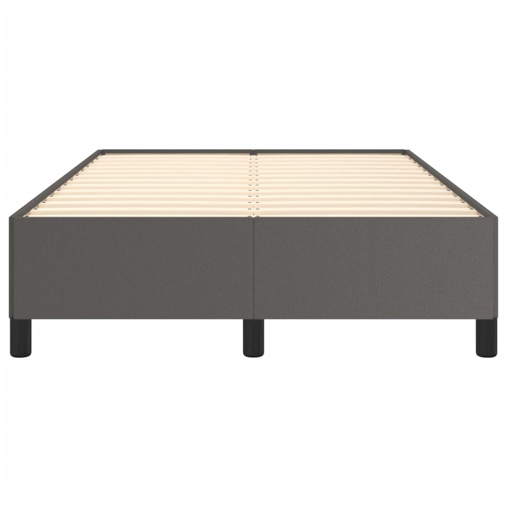 Bedframe zonder matras 120x190 cm kunstleer grijs is nu te koop bij PeponiXL, paradijselijk wonen!