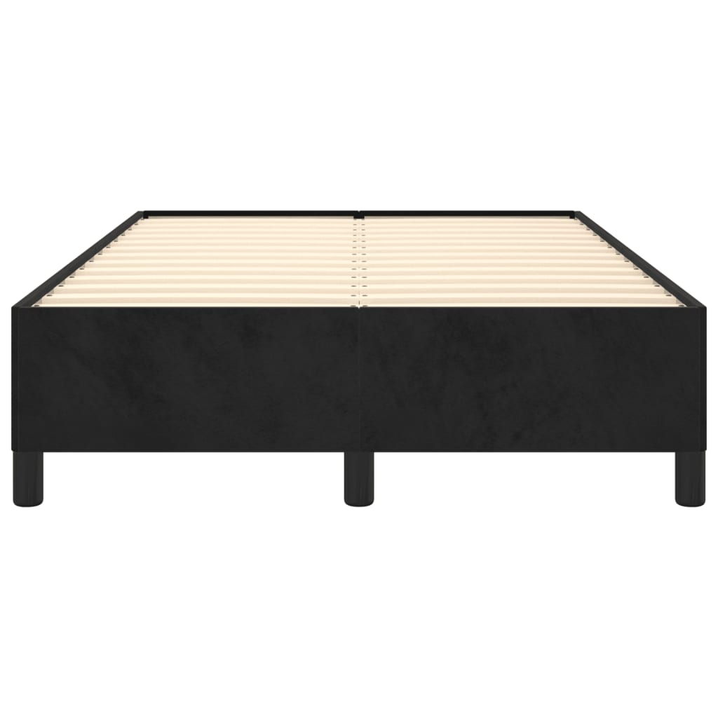 Bedframe zonder matras 120x190 cm fluweel zwart is nu te koop bij PeponiXL, paradijselijk wonen!