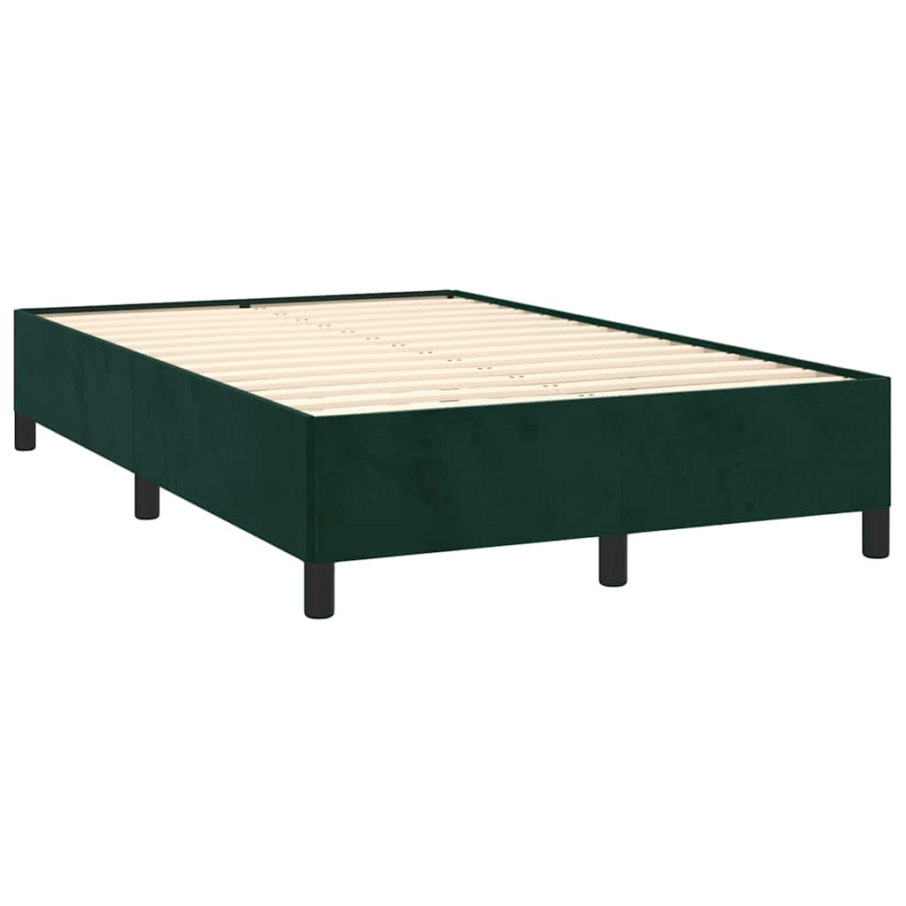 Bedframe zonder matras 120x190 cm fluweel donkergroen is nu te koop bij PeponiXL, paradijselijk wonen!