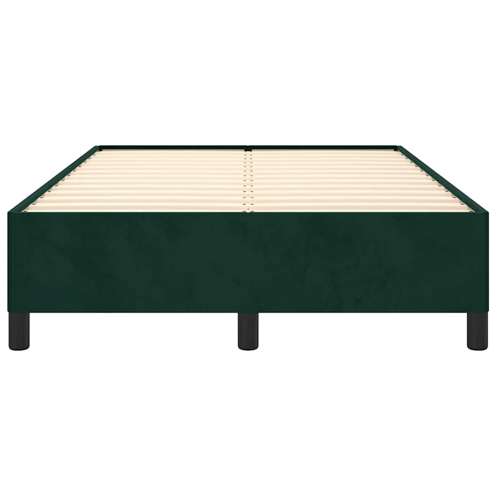Bedframe zonder matras 120x190 cm fluweel donkergroen is nu te koop bij PeponiXL, paradijselijk wonen!