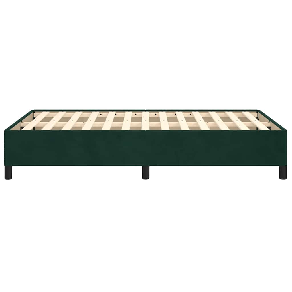 Bedframe zonder matras 120x190 cm fluweel donkergroen is nu te koop bij PeponiXL, paradijselijk wonen!