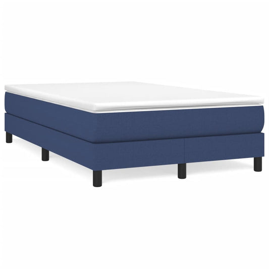 Boxspring met matras stof blauw 120x190 cm is nu te koop bij PeponiXL, paradijselijk wonen!