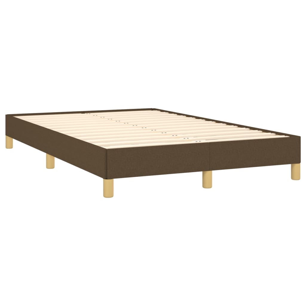 Boxspring met matras stof donkerbruin 120x190 cm is nu te koop bij PeponiXL, paradijselijk wonen!