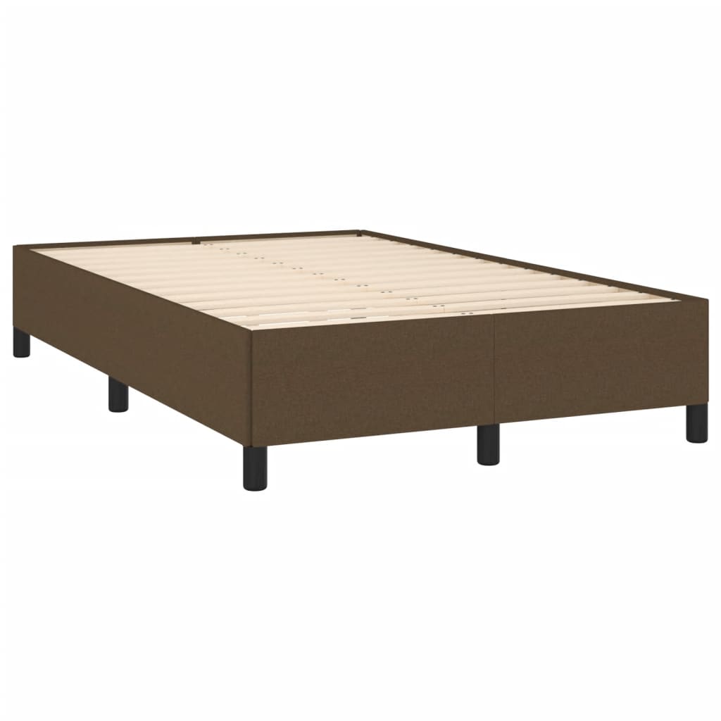 Boxspring met matras stof donkerbruin 120x190 cm is nu te koop bij PeponiXL, paradijselijk wonen!