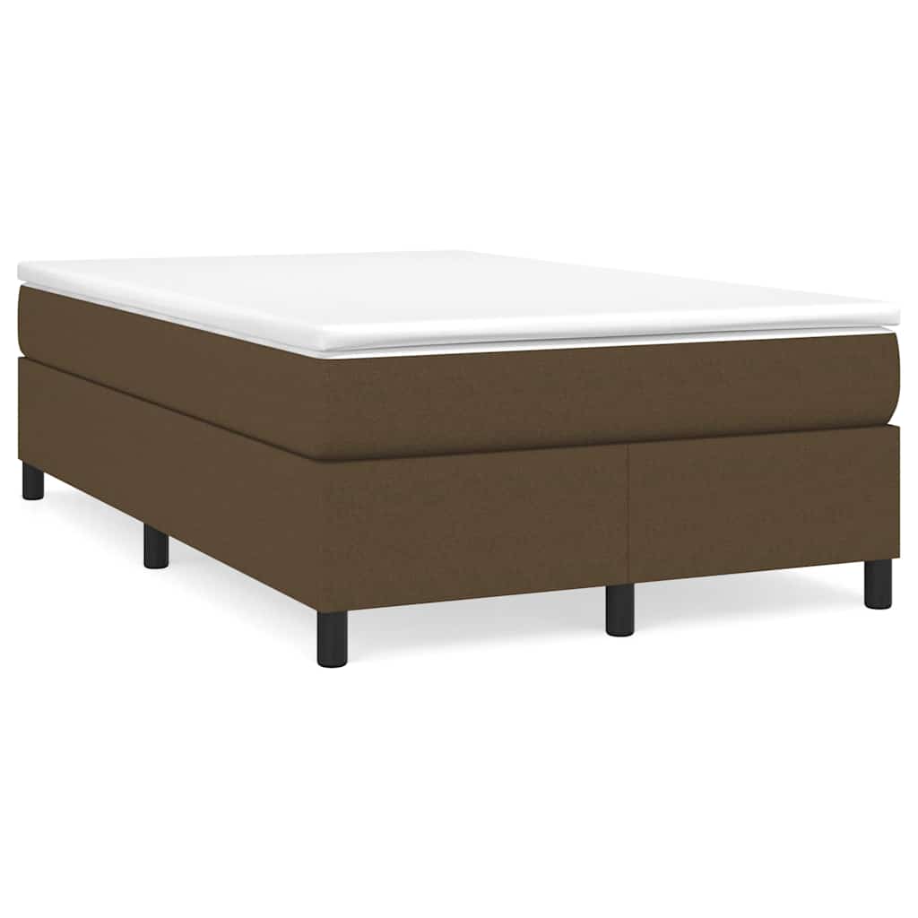 Boxspring met matras stof donkerbruin 120x190 cm is nu te koop bij PeponiXL, paradijselijk wonen!