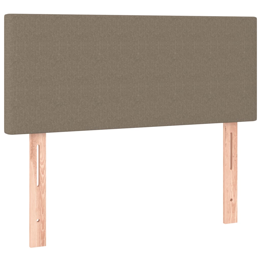 Boxspring met matras stof taupe 120x190 cm is nu te koop bij PeponiXL, paradijselijk wonen!