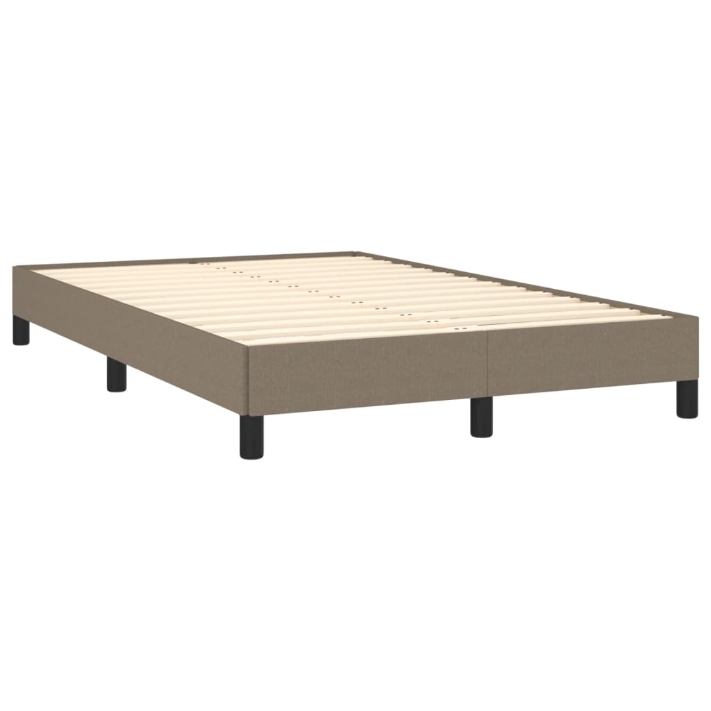 Boxspring met matras stof taupe 120x190 cm is nu te koop bij PeponiXL, paradijselijk wonen!