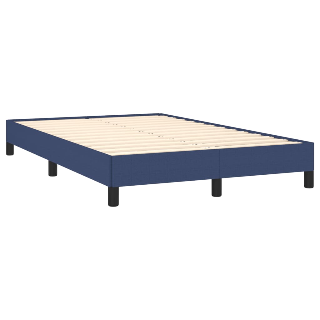 Boxspring met matras stof blauw 120x190 cm is nu te koop bij PeponiXL, paradijselijk wonen!