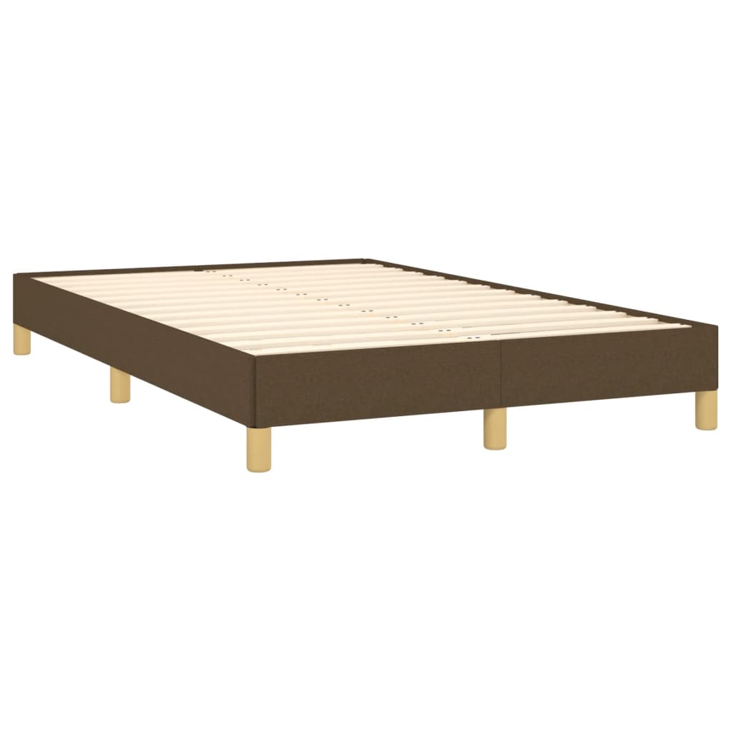 Boxspring met matras stof donkerbruin 120x190 cm is nu te koop bij PeponiXL, paradijselijk wonen!