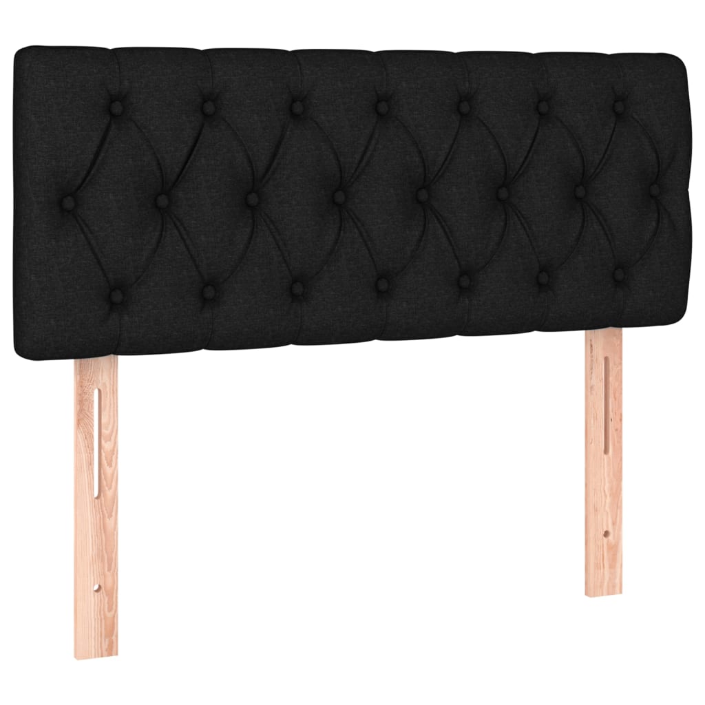 Boxspring met matras stof zwart 120x190 cm is nu te koop bij PeponiXL, paradijselijk wonen!
