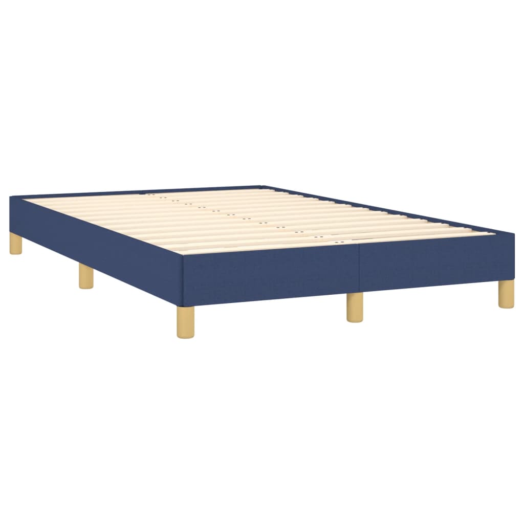 Boxspring met matras stof blauw 120x190 cm is nu te koop bij PeponiXL, paradijselijk wonen!