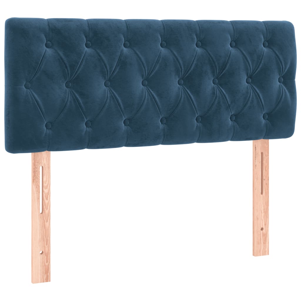 Boxspring met matras fluweel donkerblauw 120x190 cm is nu te koop bij PeponiXL, paradijselijk wonen!