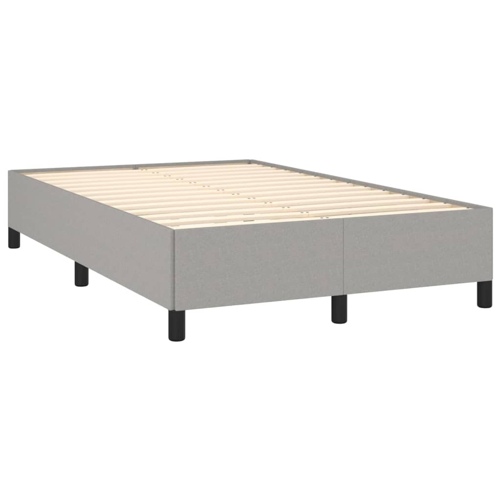 Boxspring met matras stof lichtgrijs 120x190 cm is nu te koop bij PeponiXL, paradijselijk wonen!