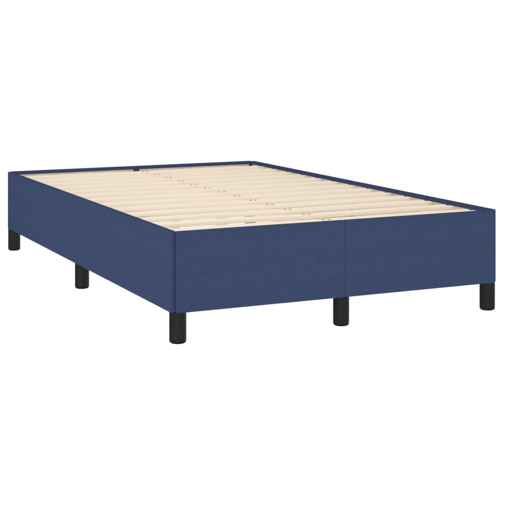 Boxspring met matras stof blauw 120x190 cm is nu te koop bij PeponiXL, paradijselijk wonen!