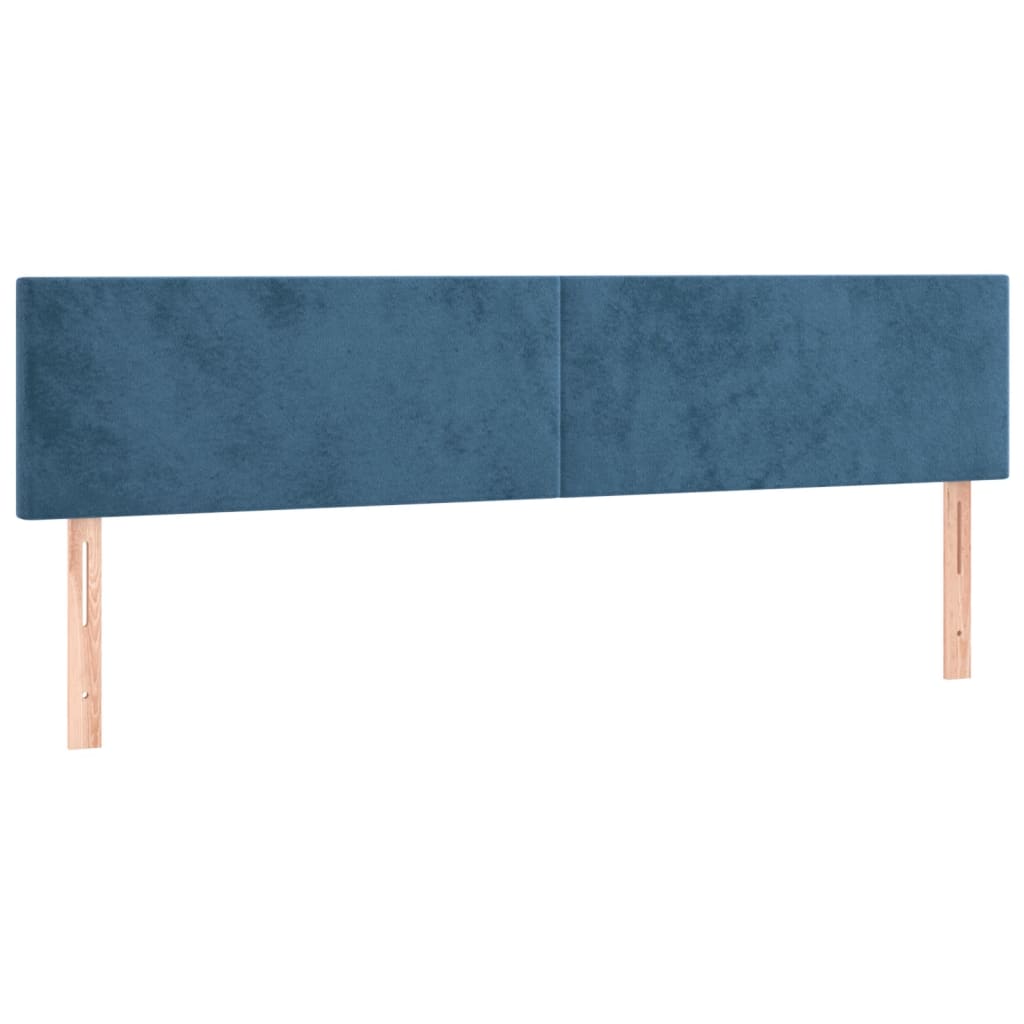 Boxspring met matras fluweel donkerblauw 120x190 cm is nu te koop bij PeponiXL, paradijselijk wonen!