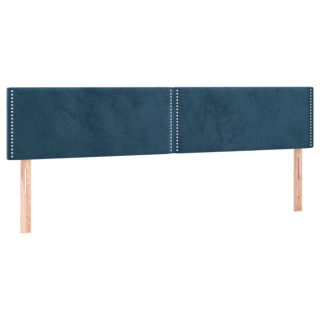 Boxspring met matras fluweel donkerblauw 120x190 cm is nu te koop bij PeponiXL, paradijselijk wonen!