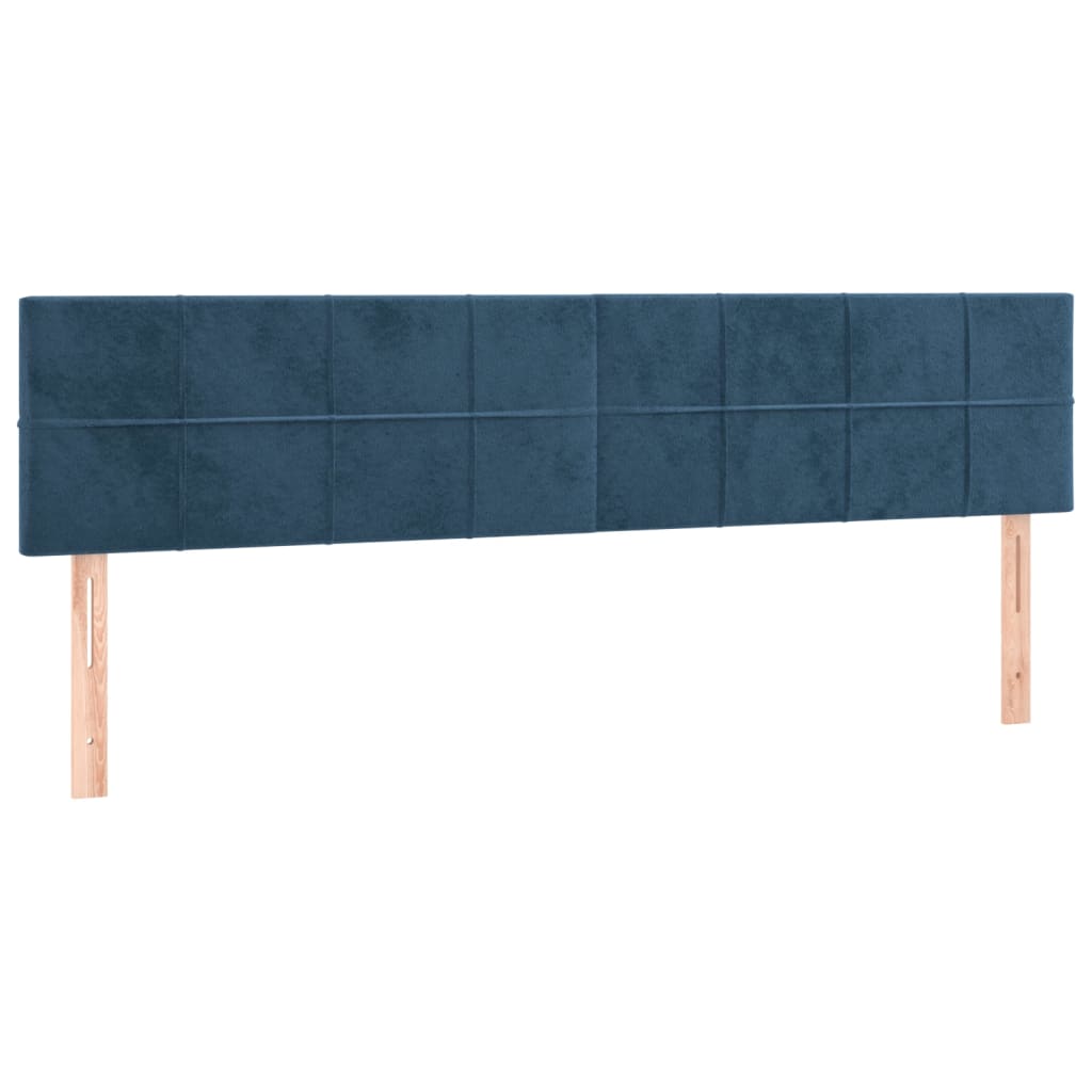 Boxspring met matras fluweel donkerblauw 120x190 cm is nu te koop bij PeponiXL, paradijselijk wonen!