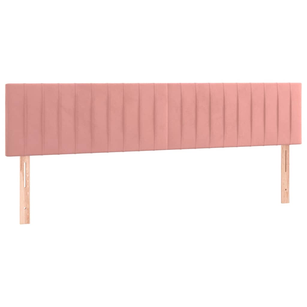 Boxspring met matras fluweel roze 120x190 cm is nu te koop bij PeponiXL, paradijselijk wonen!