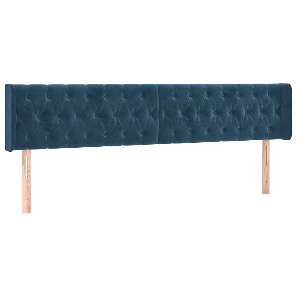 Boxspring met matras fluweel donkerblauw 120x190 cm is nu te koop bij PeponiXL, paradijselijk wonen!