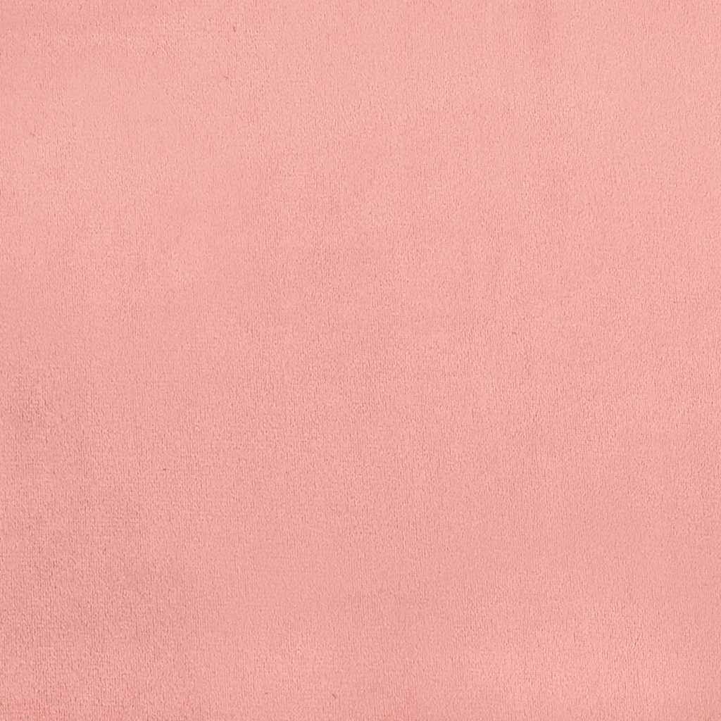 Boxspring met matras fluweel roze 120x190 cm is nu te koop bij PeponiXL, paradijselijk wonen!