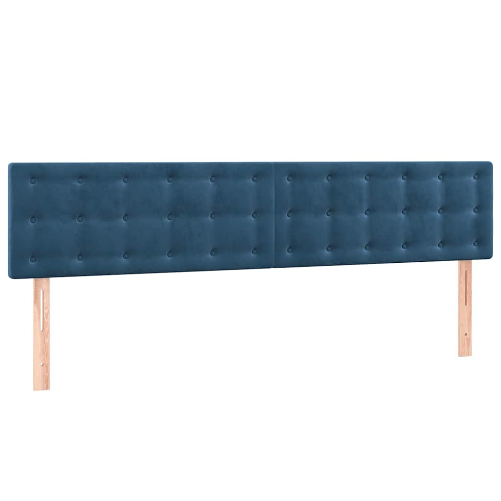 Boxspring met matras fluweel donkerblauw 120x190 cm is nu te koop bij PeponiXL, paradijselijk wonen!